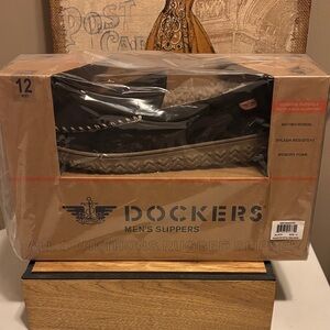 Dockers Black Men's Slippers with Rugged Outsole